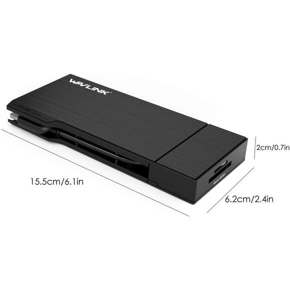 Wavlink Universial USB 3.0 Dual-Head Mini Docking Multi-Display HDMI/VGA - Picture 6 of 6